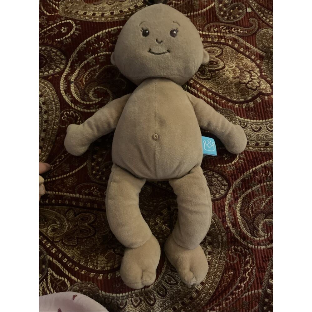 Manhattan Toy Co. Wee Baby Stella 12" Doll Plush Blonde Pink Bow No Clothes 2014
